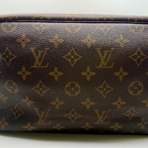 Louis Vuitton Dark Brown Monogram Toiletry Bag